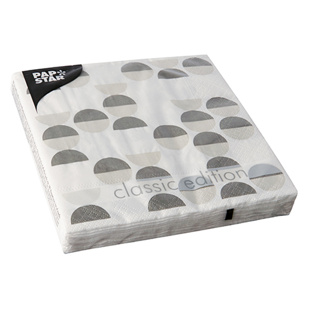 Papstar Servietten, 3-lagig 1/4-Falz 33 cm x 33 cm "Pastilles"