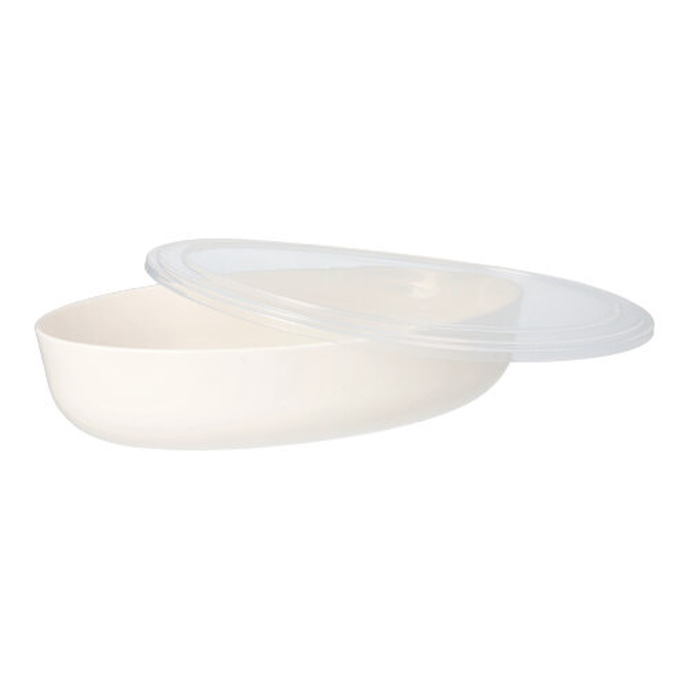 Papstar Mehrweg-Schalen oval 1600 ml 6 cm x 16,5 cm x 26 cm weiss "Cella"