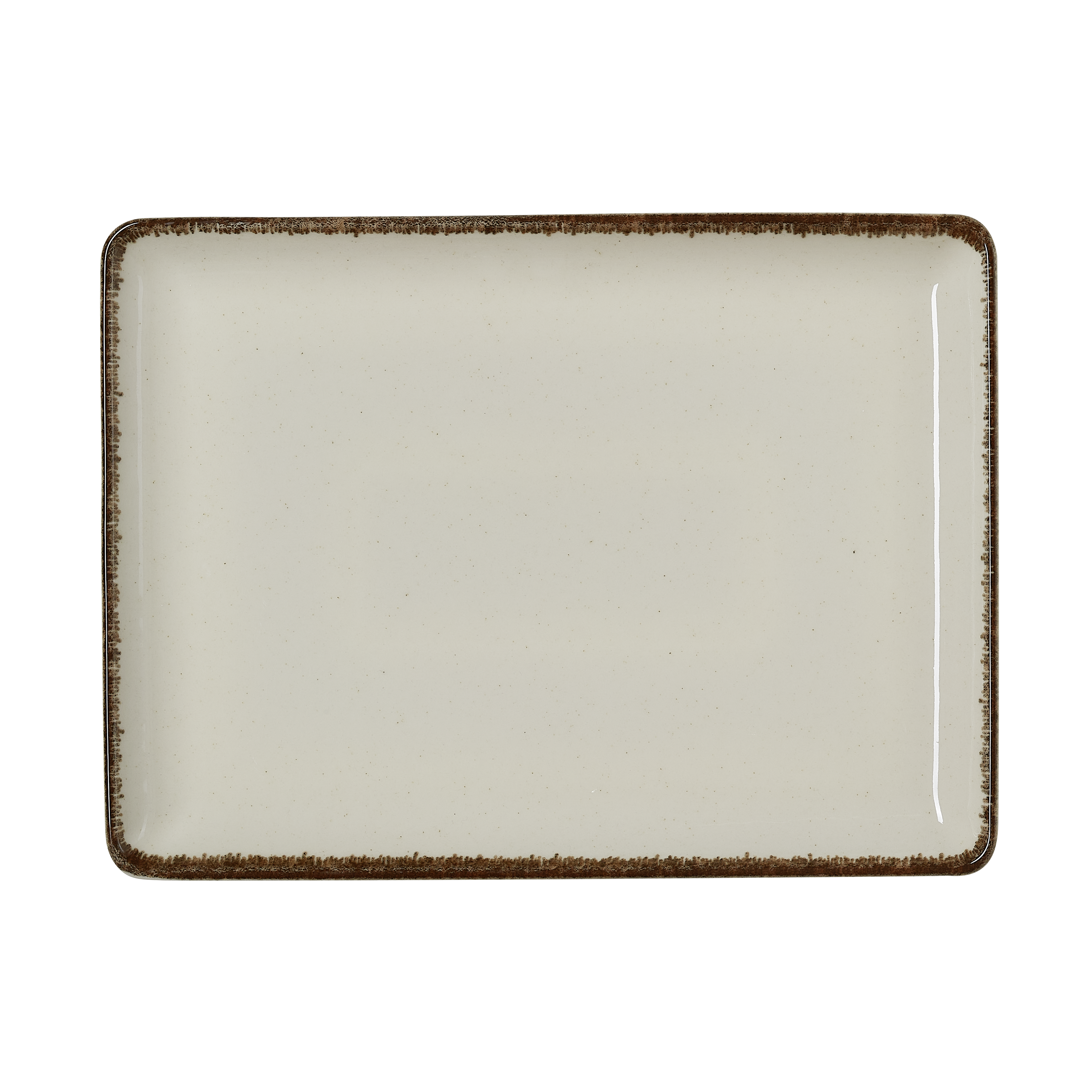 WAS Teller Set SMILLA SAND, flach, 27 x 20 cm, Set á 6 Stück, sand, Porzellan