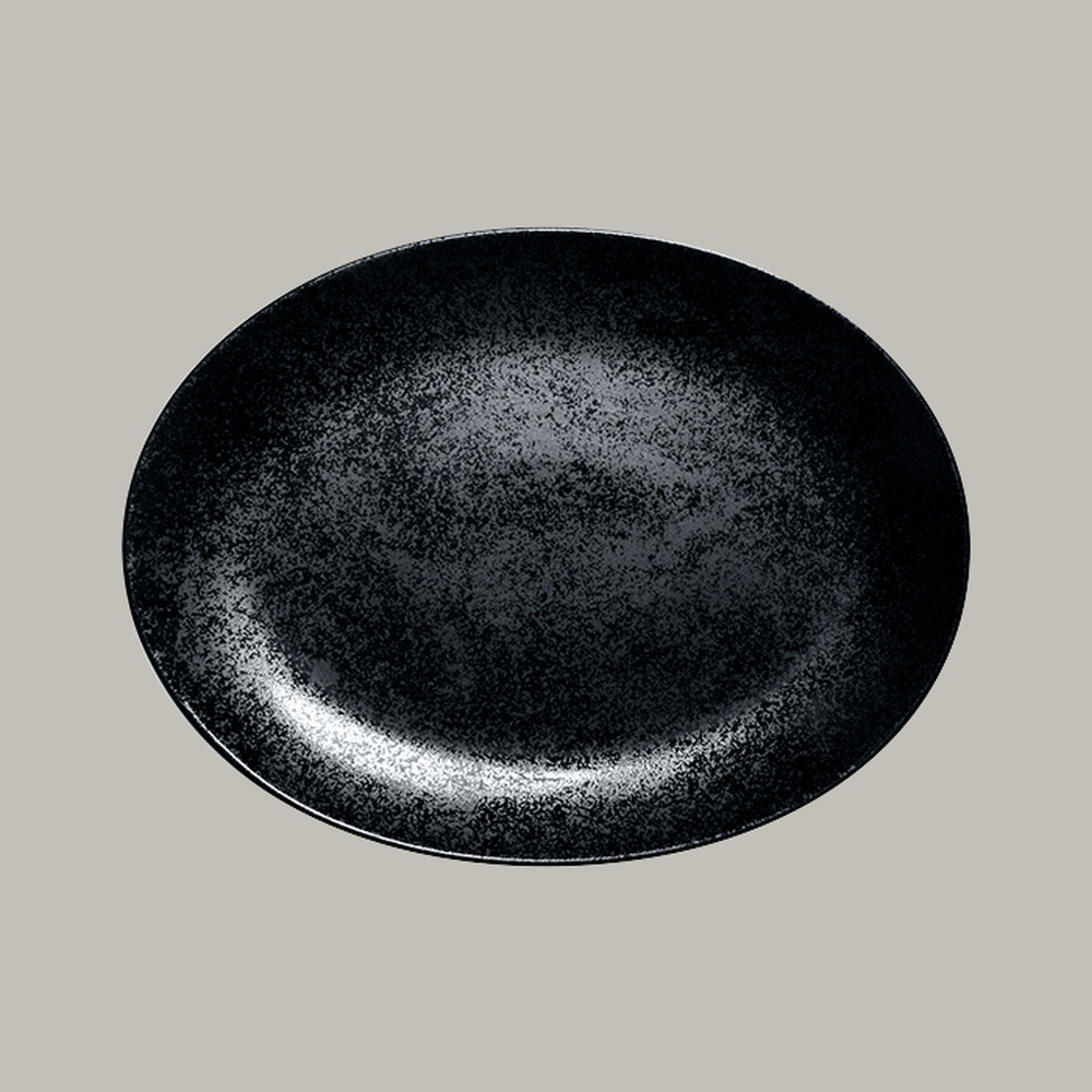 RAK Platte oval Serie: Karbon L 32 cm / W 23 cm / Ht. 3.2 cm