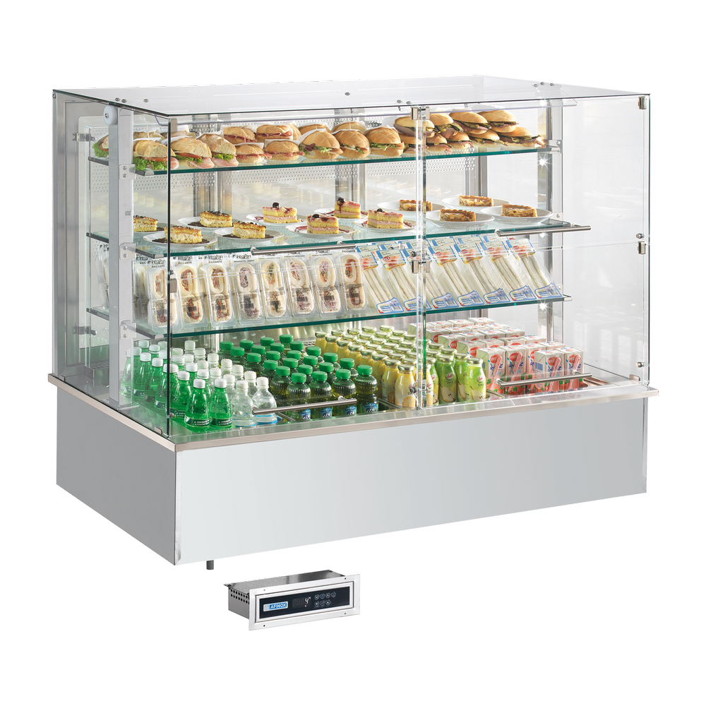 RM Gastro Kühlvitrine GN 4-1/1 drop-in, nach oben öffnend / RM - SL PLATINUM+ 4