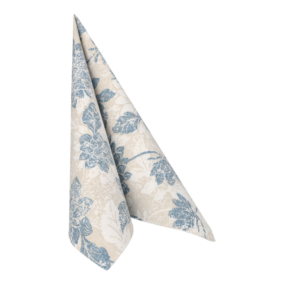 PAPSTAR Servietten ROYAL Collection 1/4-Falz 40 cm x 40 cm arktikblau Flo