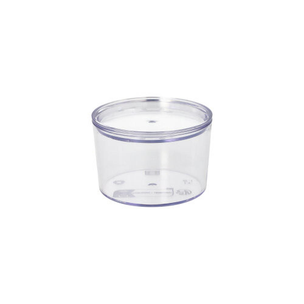 Papstar Mehrweg-Becher + Deckel rund 190 ml Ø 8 cm · 5,4 cm transparent "Cella"