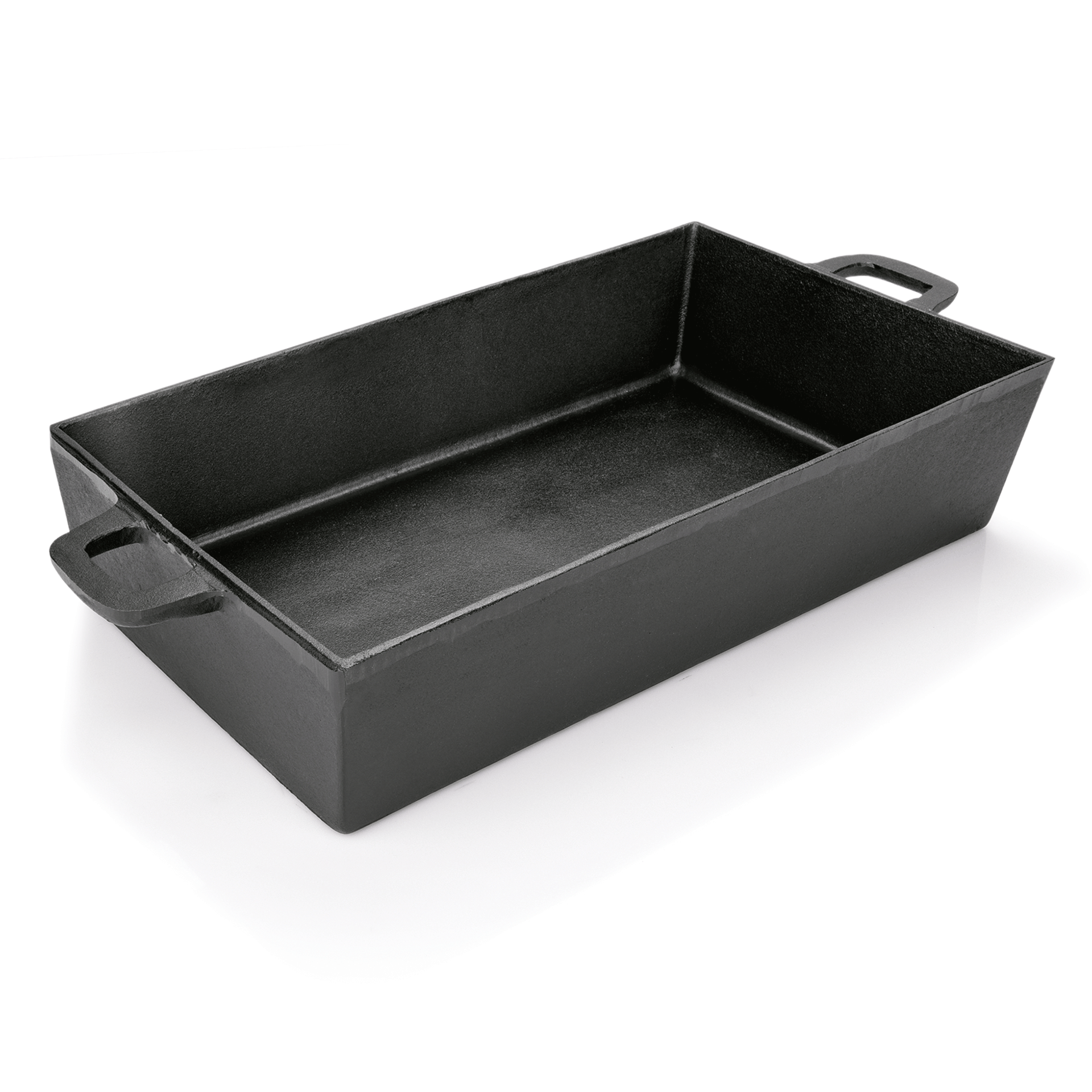 WAS Bräter mit 2 angegossenen Seitengriffen, 53 x 32,5 x 15 cm, Gusseisen