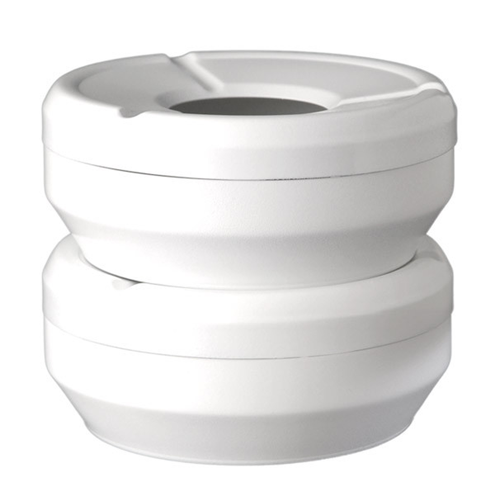 APS Wind-Aschenbecher -CASUAL- Ø 10 cm, H: 4 cm , Melamin, weiß
