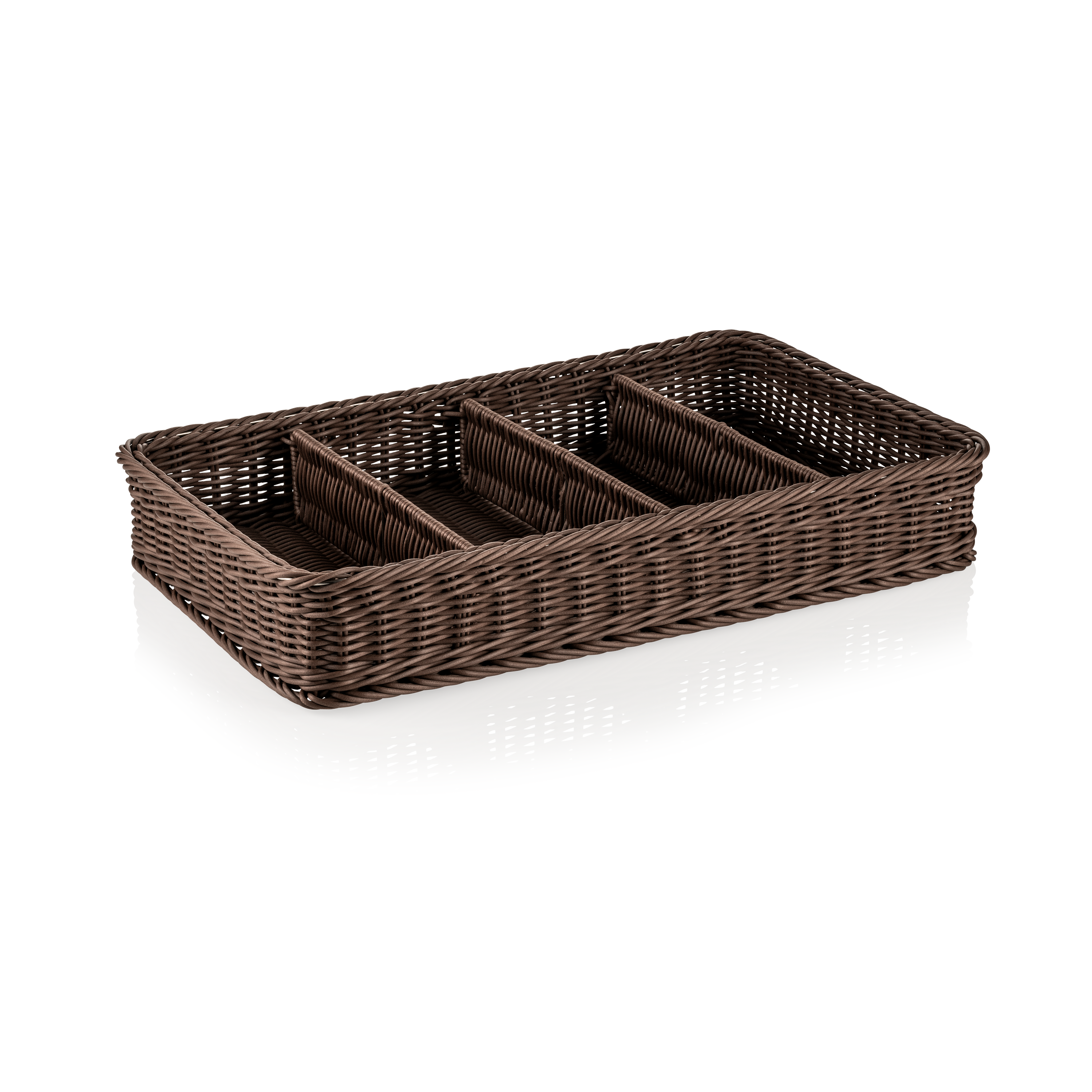 WAS GN Besteckkorb 1/1 WEAVER PRO Systemkörbe, braun, Polypropylen