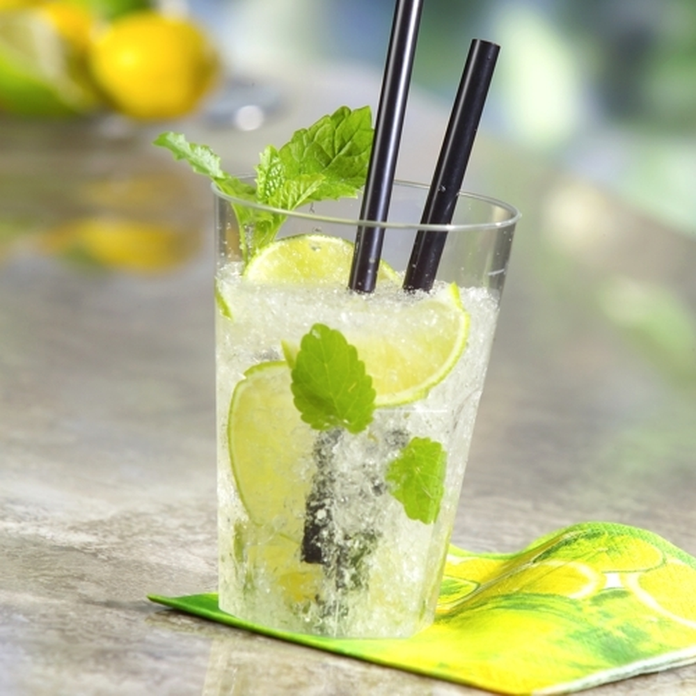 PAPSTAR Mehrweg-Gläser für Caipirinha PP 0,3 l Ø 8 cm · 11 cm transluzent unz