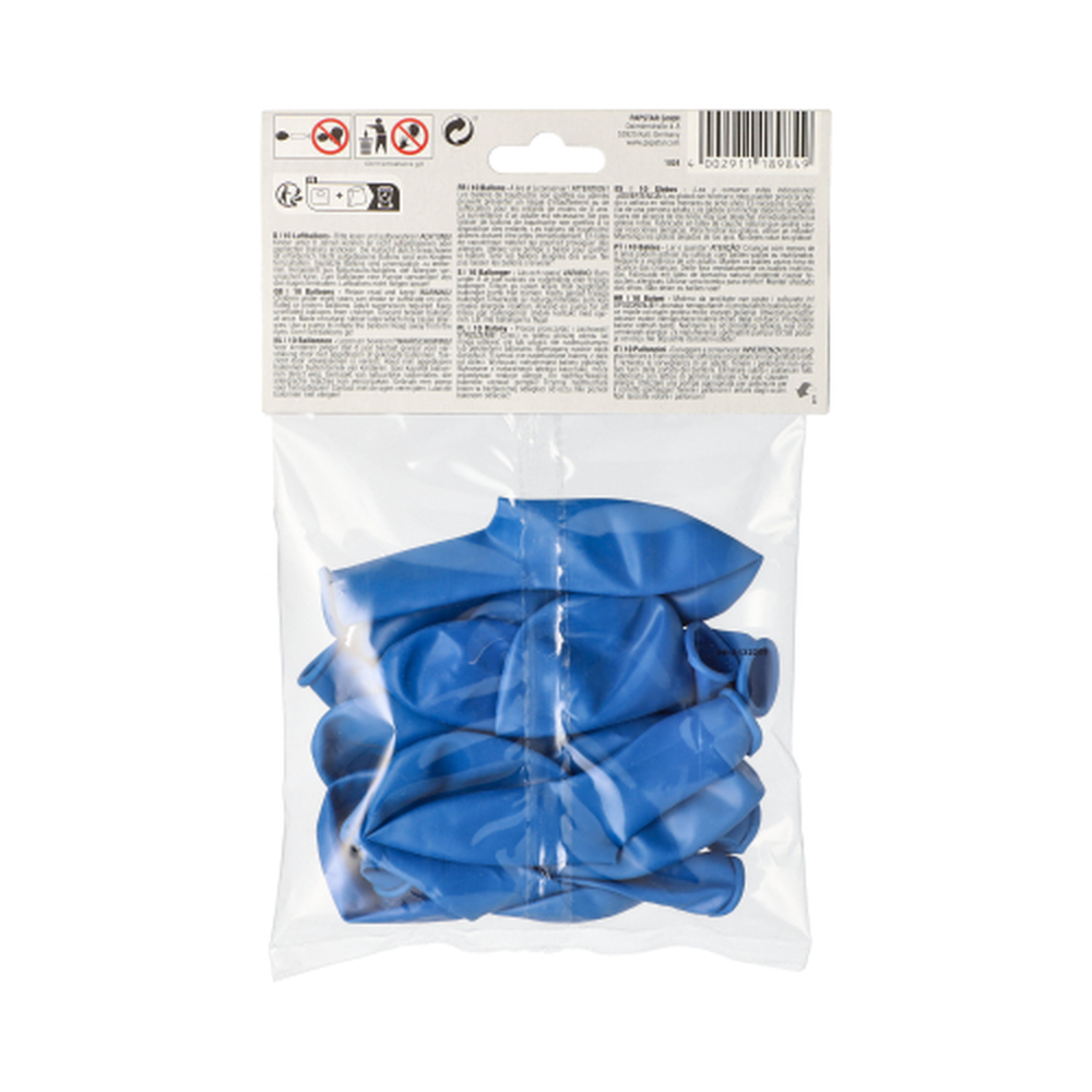 Papstar Luftballons Ø 25 cm blau