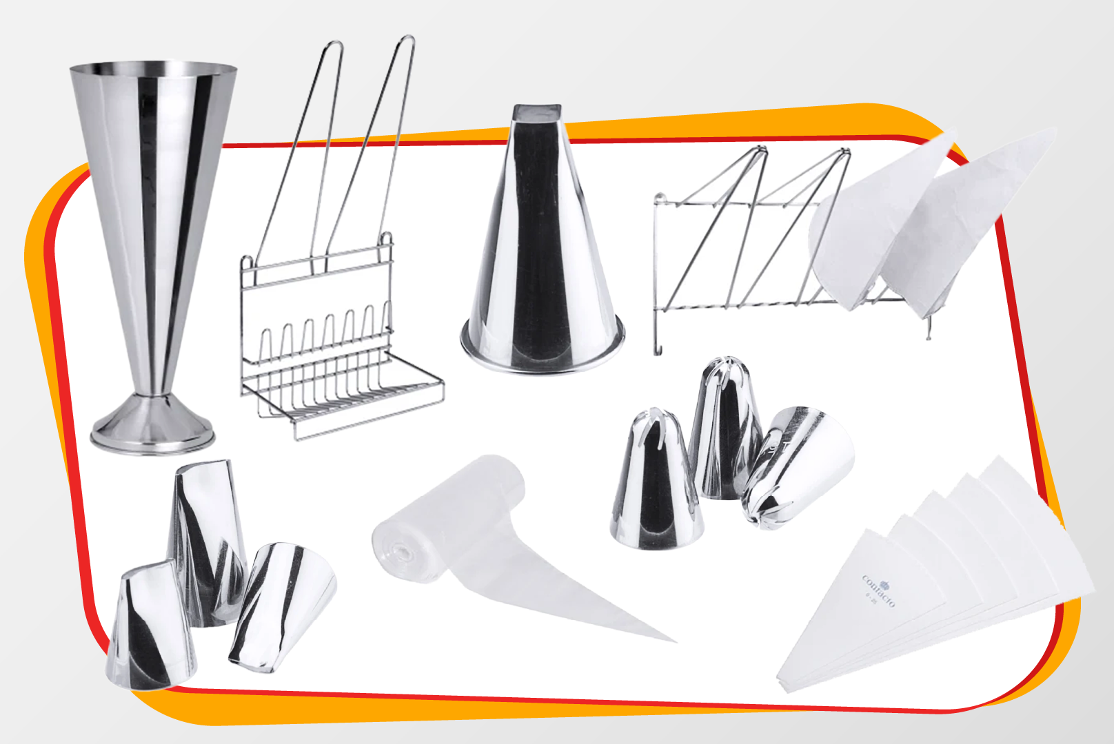 Kegelform, Backformen, Kuchenspritzbeutel, Tortenaufsatz, Backzubehör