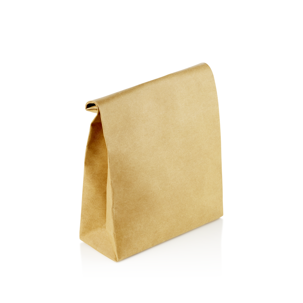 WAS Lunchbag Set, mit Verschluss, 30 x 20 x 8 cm, Set á 2 Stück, Papier