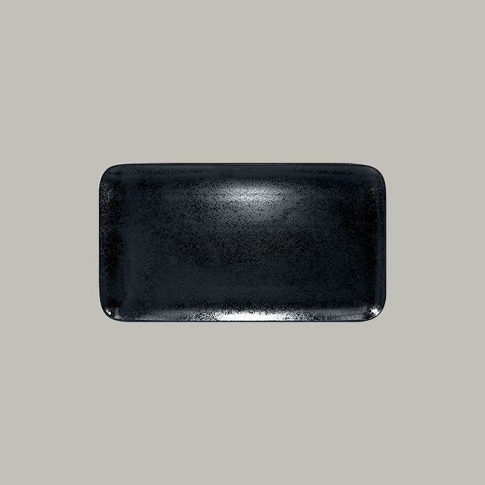 RAK Platte rechteckig  Serie: Karbon L 38.4 cm / W 20.9 cm / Ht. 1.7 cm