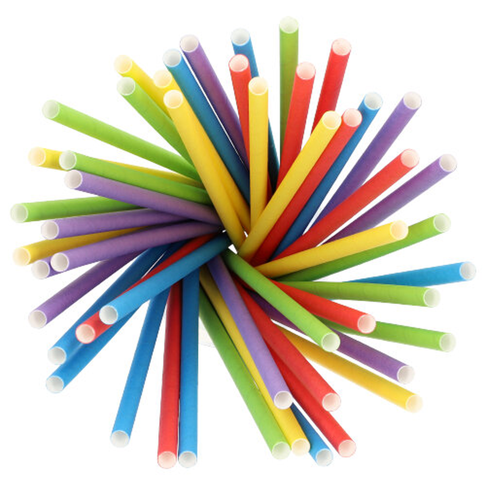 Papstar Shake-Halme Papier Ø 8 mm · 25 cm farbig sortiert