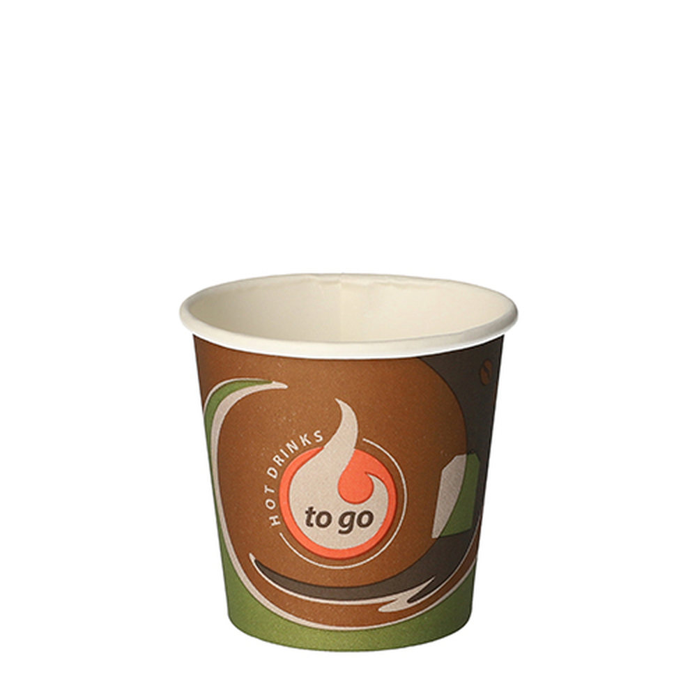 Papstar Trinkbecher, Pappe "To Go" 0,1 l Ø 6,3 cm · 6 cm "Barista Time"