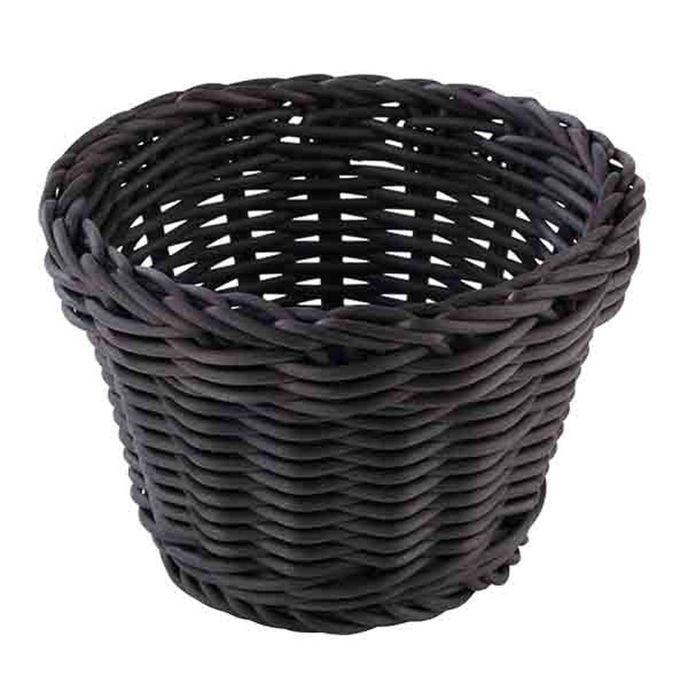 APS Korb, rund Ø 13 cm, H: 10 cm , Polypropylen, schwarz