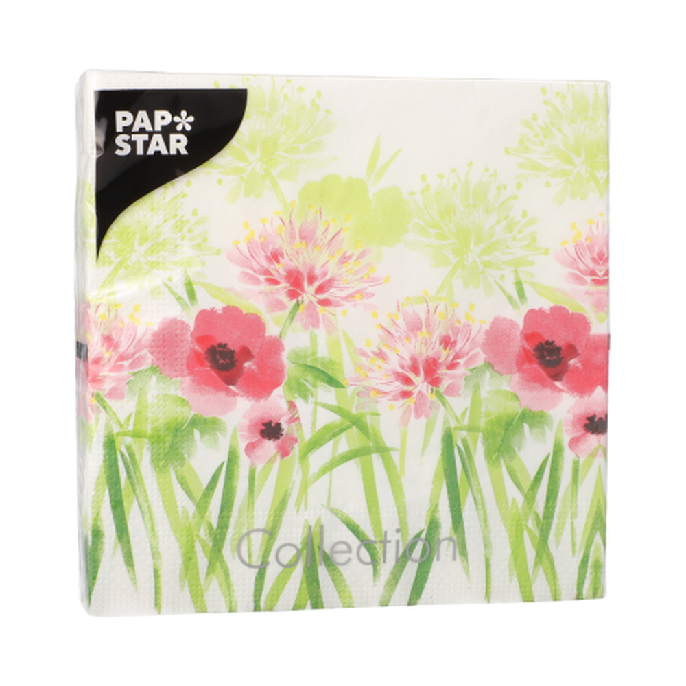 Papstar Servietten, 3-lagig 1/4-Falz 33 cm x 33 cm "Summer Breeze"