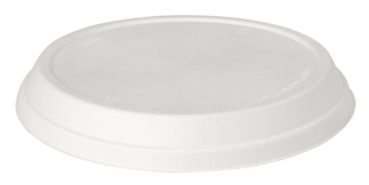 Duni Bagasse Deckel weiß für 177001/177003, Bagasse 159 x 159 x 27 mm