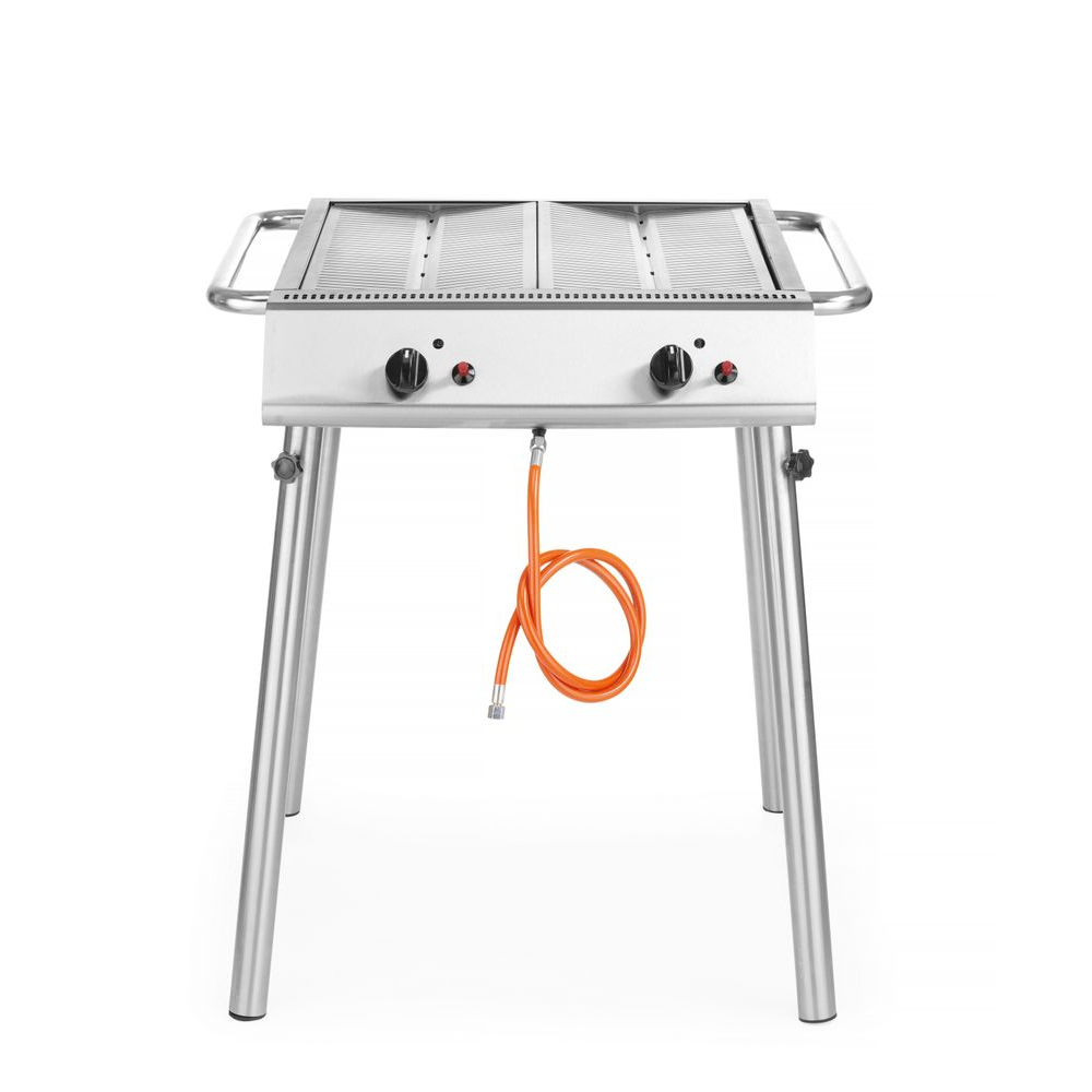 Grill, Gasgrill, Außenbereich, Stahl, Kabelgeladen