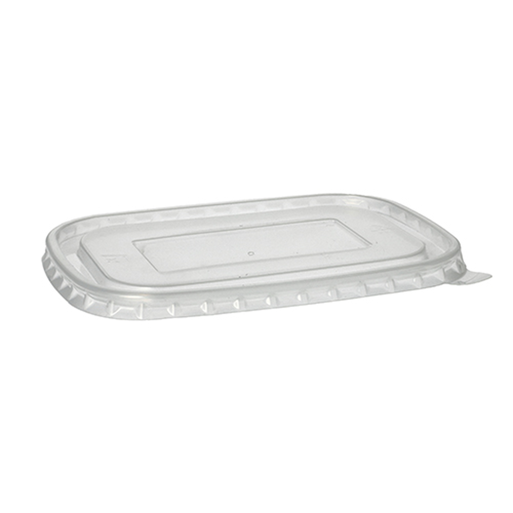 PAPSTAR Deckel für Verpackungsbecher, PP rechteckig 1 cm x 17,1 cm x 12 cm tr