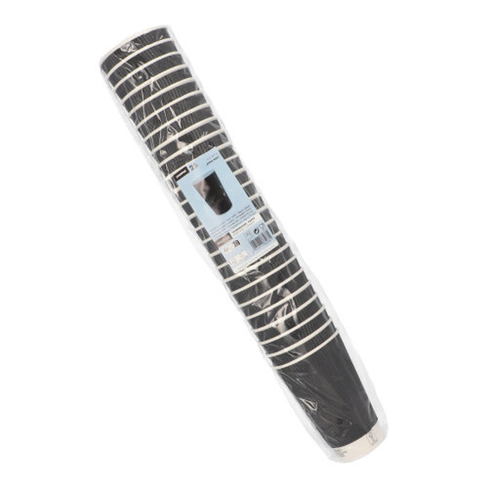 Papstar Trinkbecher, Pappe "To Go" 0,4 l Ø 9 cm · 13,7 cm schwarz Ripple Wall