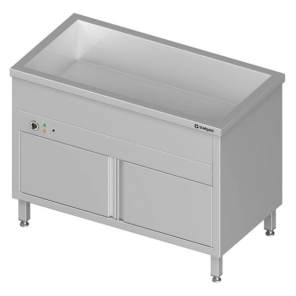 Stalgast Bain-Marie Standgerät mit geschlossenem Unterbau und einem Becken, für 
