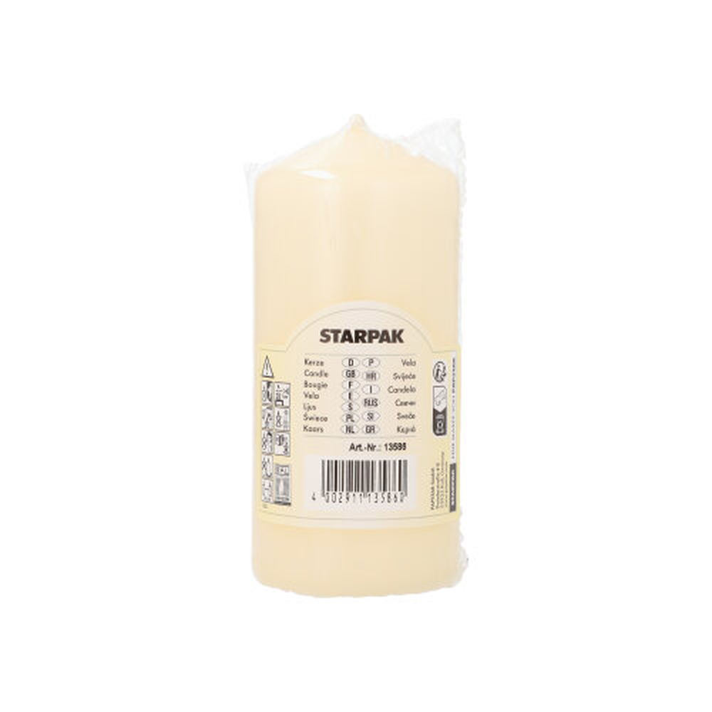 Papstar Stumpenkerze Ø 60 mm · 130 mm creme