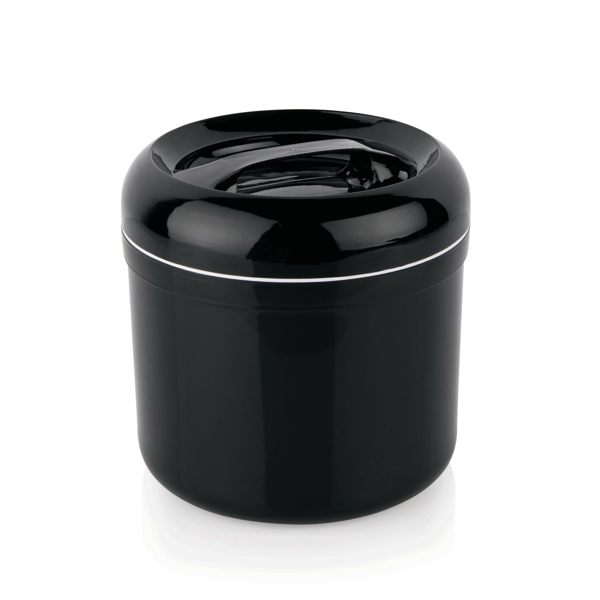 WAS Eisbox, Ø 21 cm, Höhe 22 cm, 4 ltr., doppelwandig, schwarz, Polypropylen