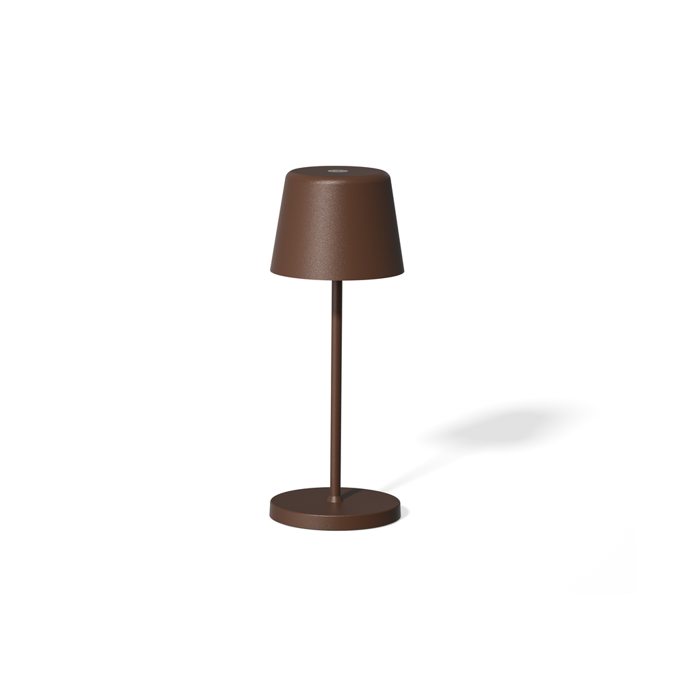 WAS LED Tischleuchte YUYU ALEX, corten matt, Höhe 20,8 cm, Ø 7,6 cm