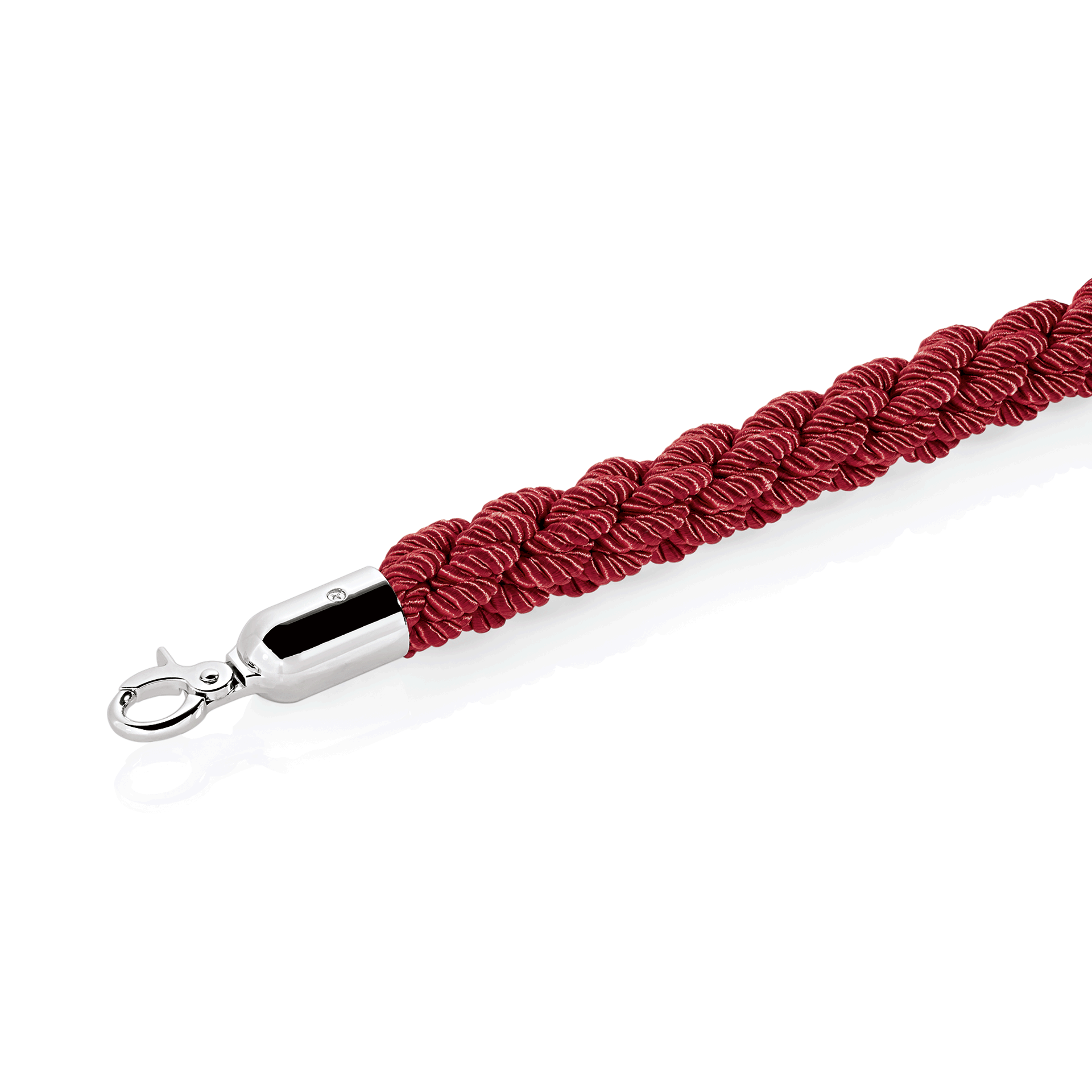 WAS Verbindungskordel CLASSIC, Ø 3,2 cm, 1,5 m, rot, Polyester, hochglanzpoliert