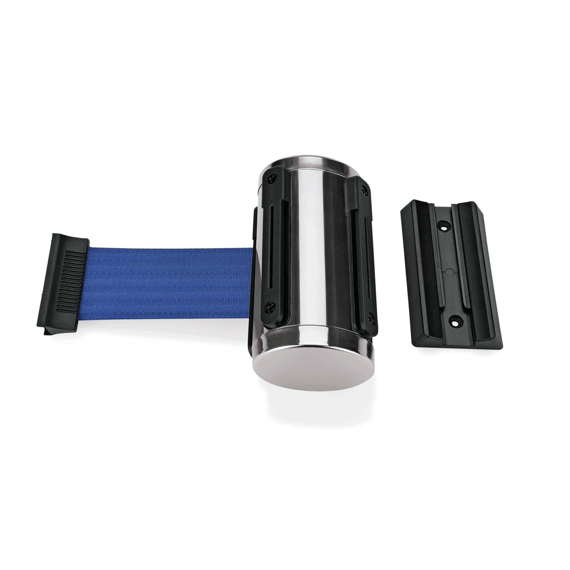 WAS Gurtband Highflex für Wandmontage, 3 m, blau, inkl. Wandhalter    -    Highf