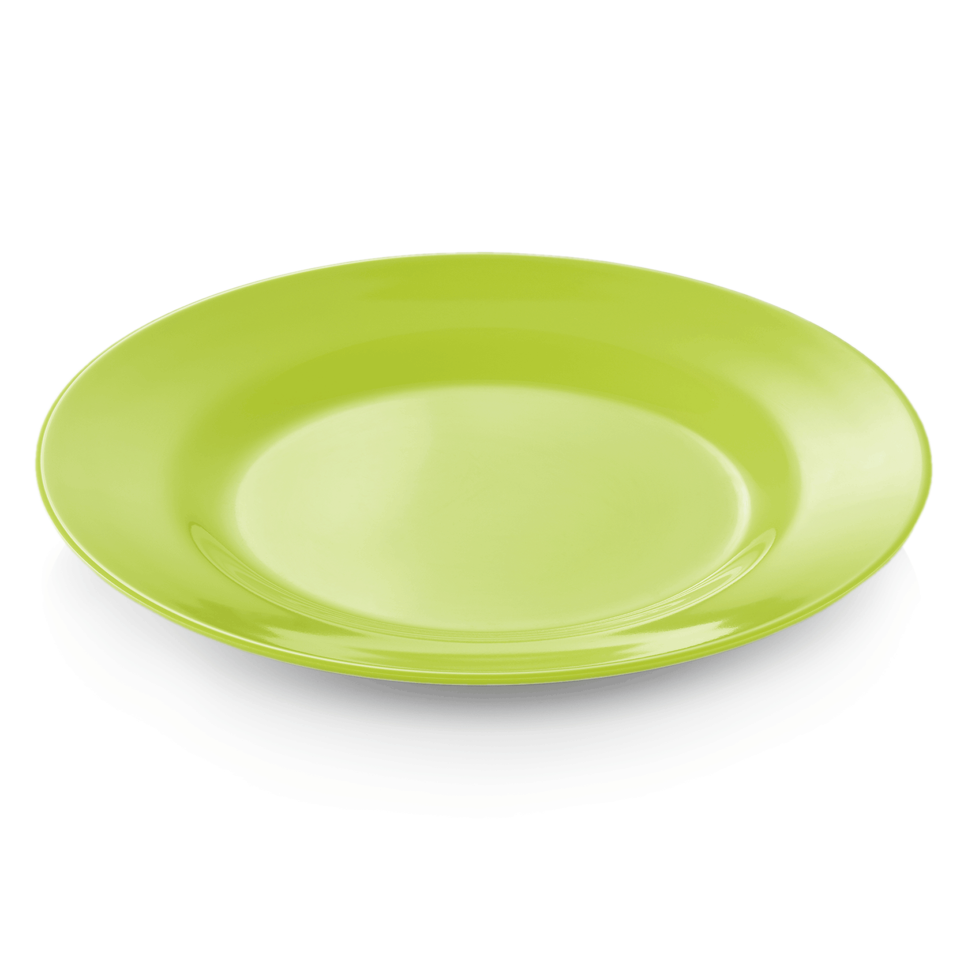WAS Teller, flach, Ø 23 cm, grün, Set á 12 Stück, Melamin