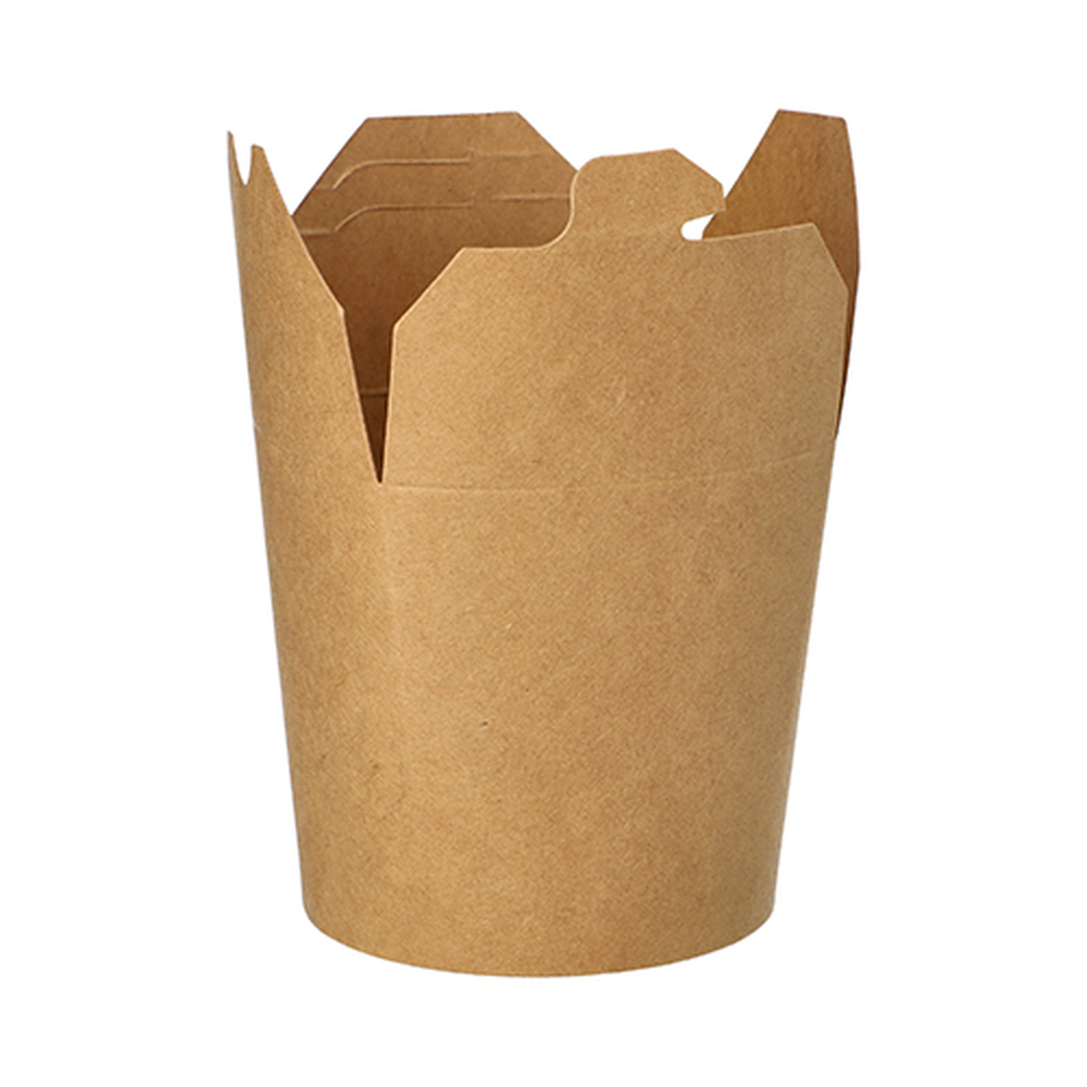 Papstar Snackboxen, Pappe rund 760 ml 9,8 cm x 10 cm x 8,8 cm braun