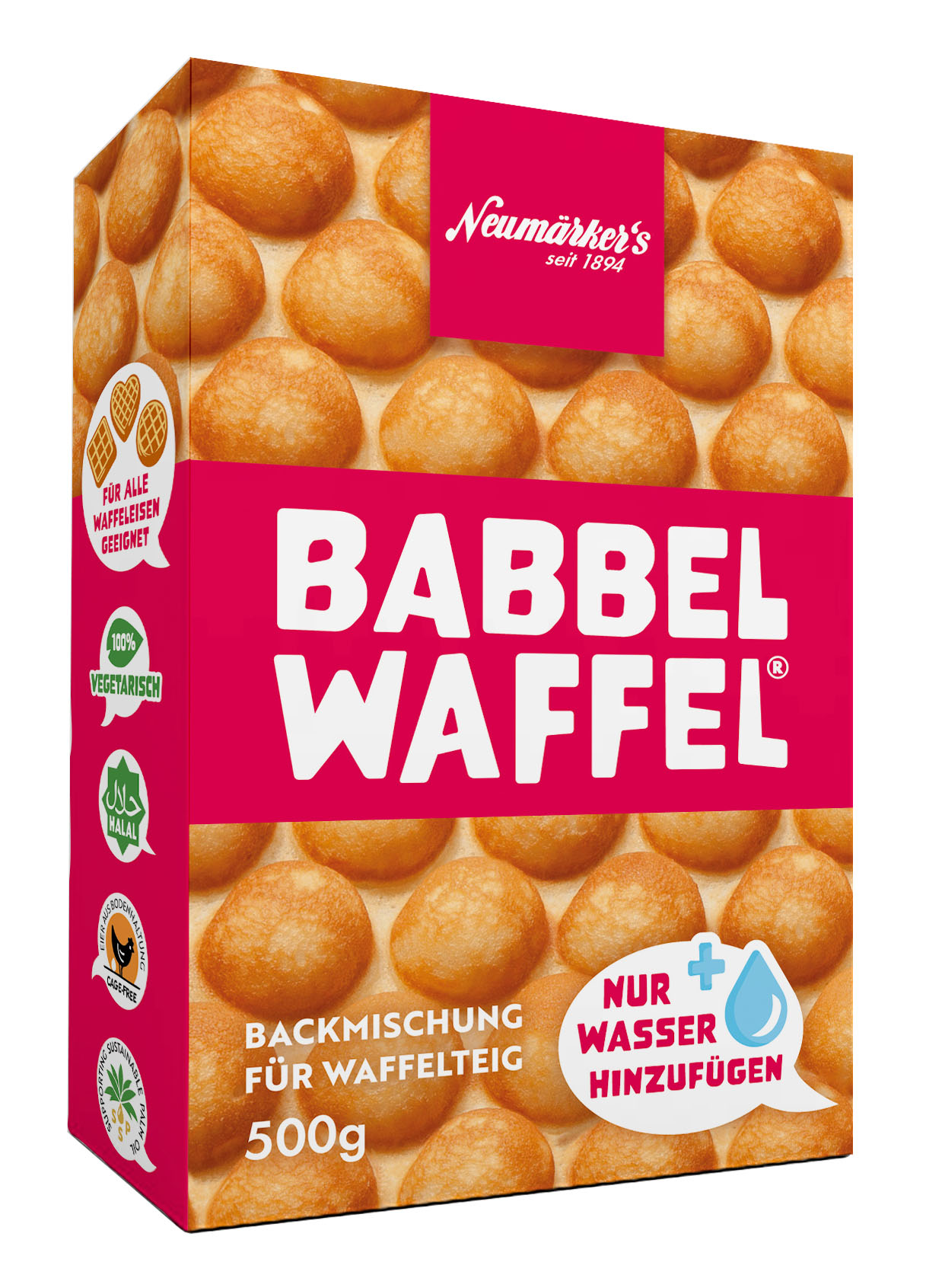 Neumärker Babbel Waffel® Karton 8 VE Tray