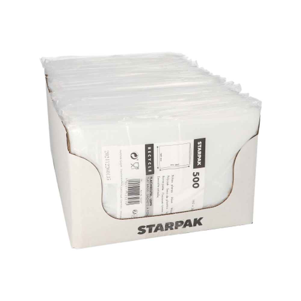 Papstar Flachbeutel, LDPE 24 cm x 16 cm transparent