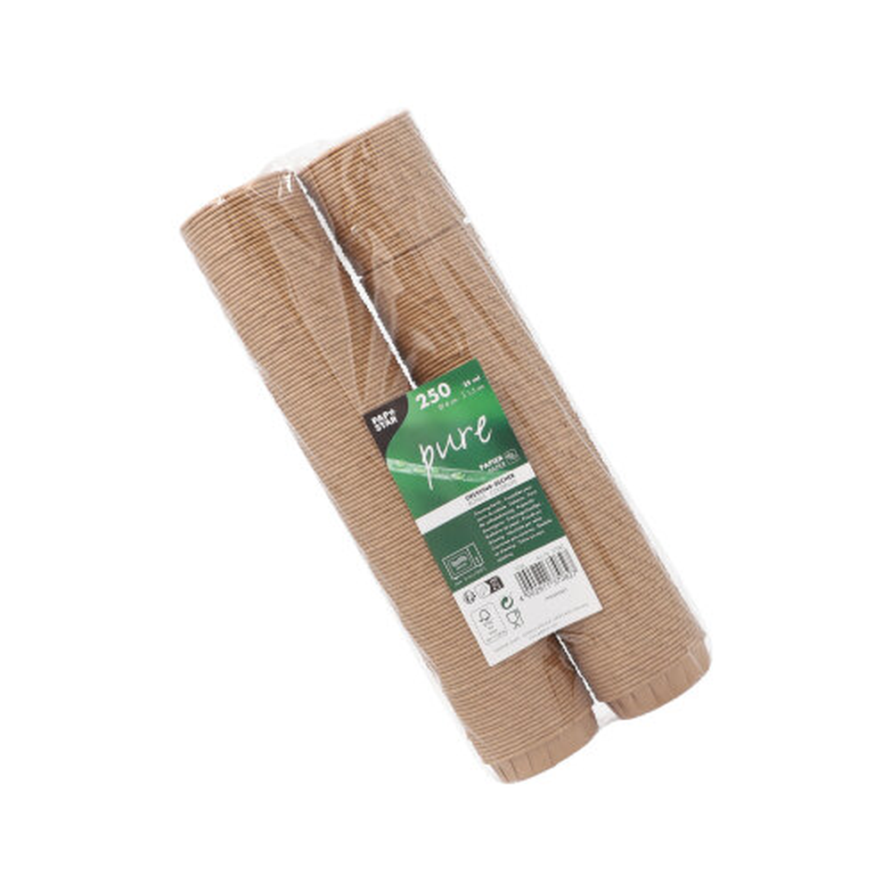 Papstar Dressingbecher, Papier "pure" 25 ml Ø 6 cm · 1,5 cm braun