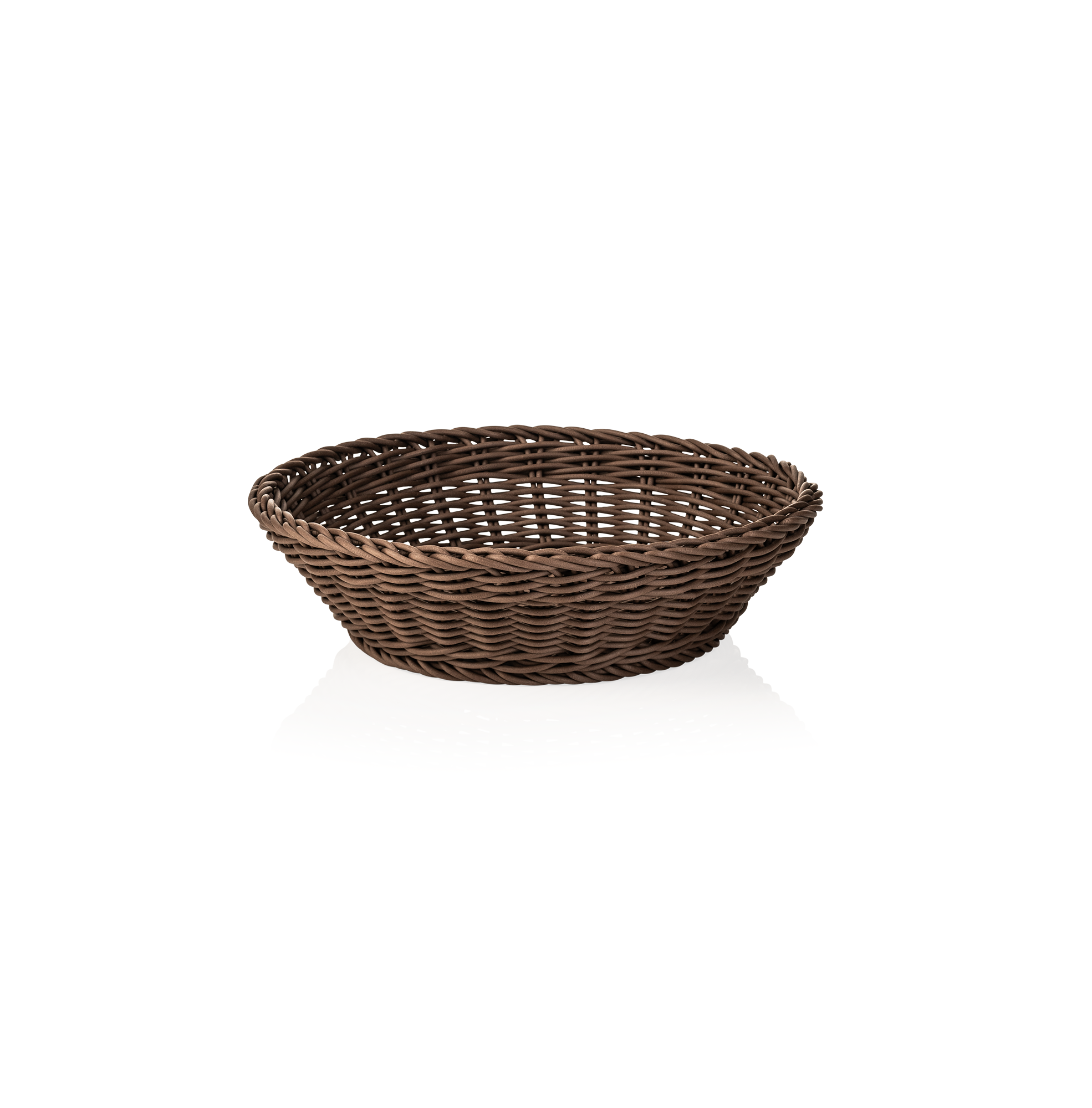 WAS Korb WEAVER PRO Tischkörbe, Ø 29 cm, Höhe 7 cm, braun, Polypropylen