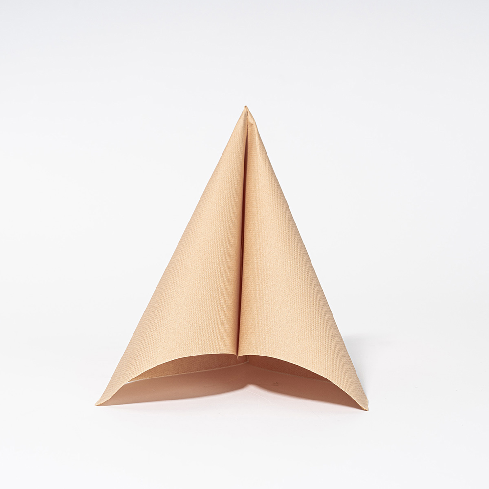 Mank Serviette Basic sand 40 x 40 cm 1/4 Falz