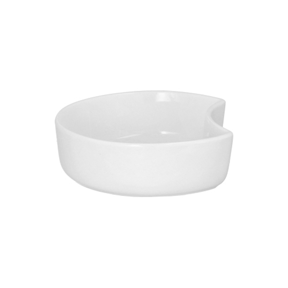 Papstar Schale Porzellan Halbmond 200 ml Ø 12 cm · 3,5 cm weiss "Ano"
