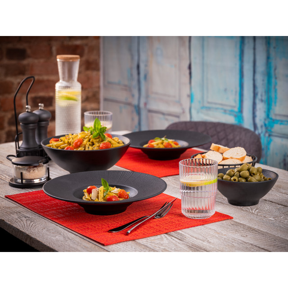 APS Tischset - rot 45 x 33 cm , PVC, Feinband