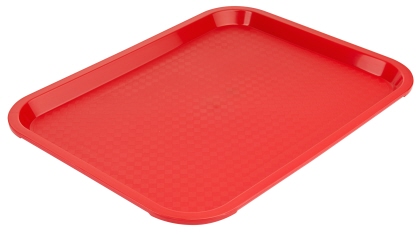 Contacto Serviertablett rechteckig Polypropylen rot, 35 x 27 cm