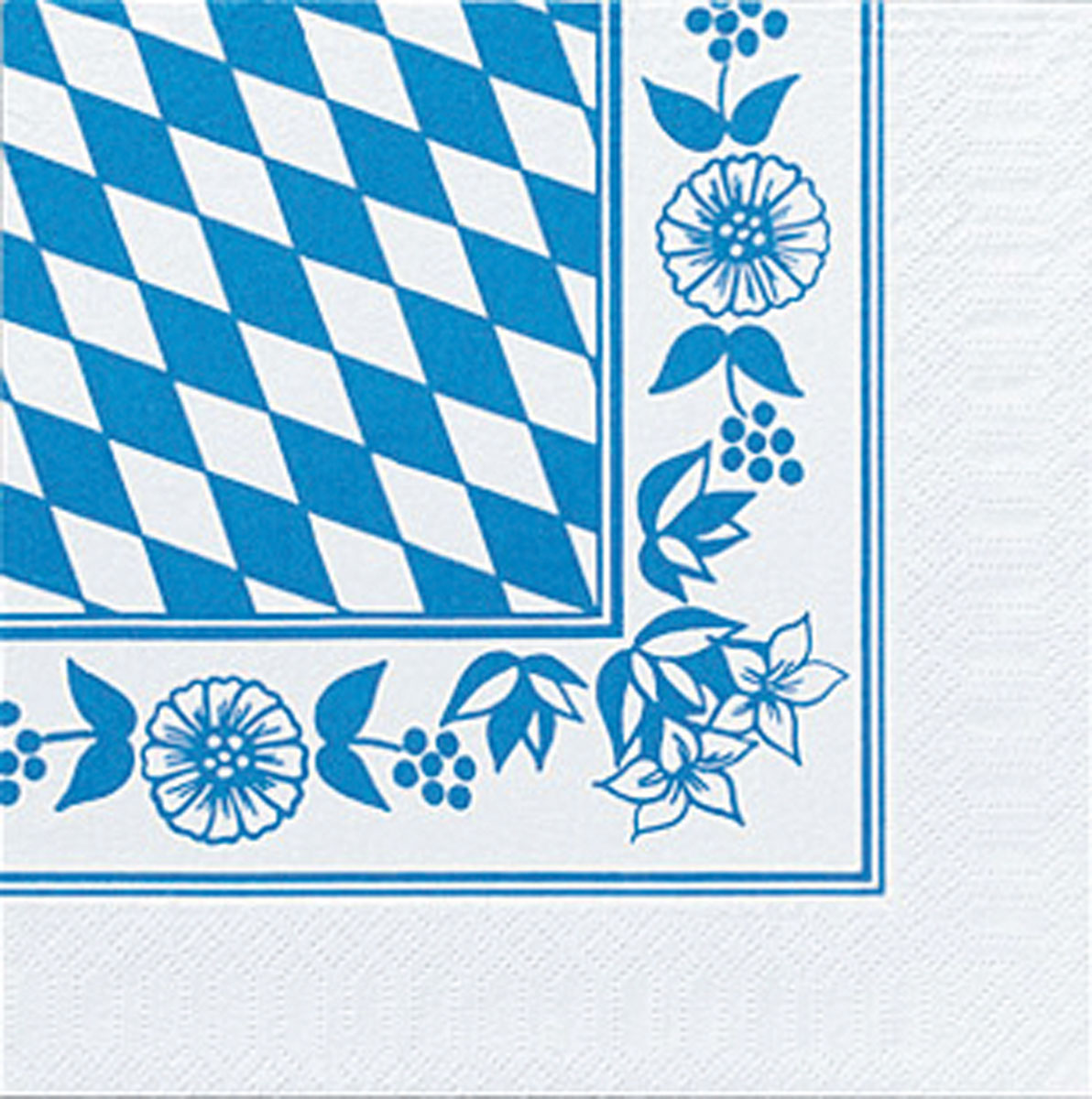 Duni Zelltuchservietten 33 x 33 cm 3-lagig 1/4 Falz Bayer. Raute