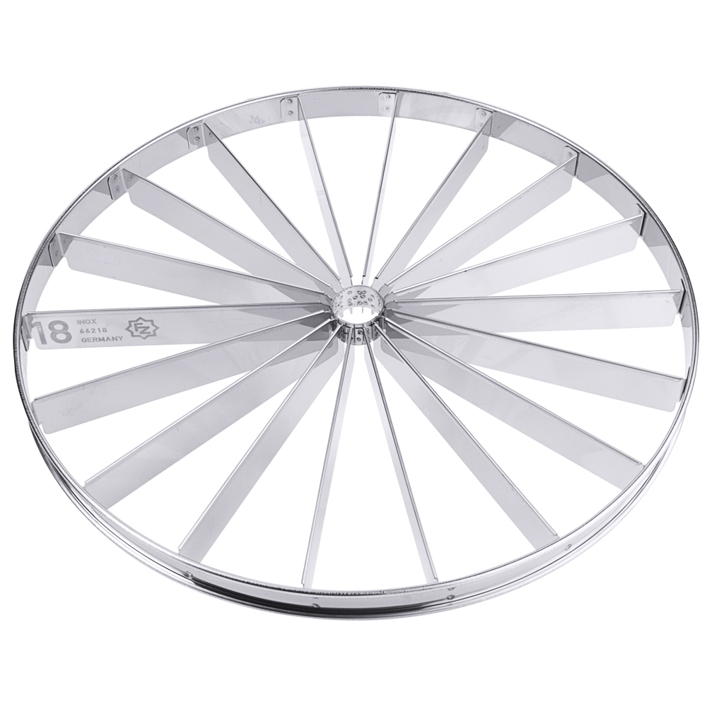 Contacto Torteneinteiler, Edelstahl 18 Durchmesser: 32 cm, Höhe: 3,5 cm, Segmen