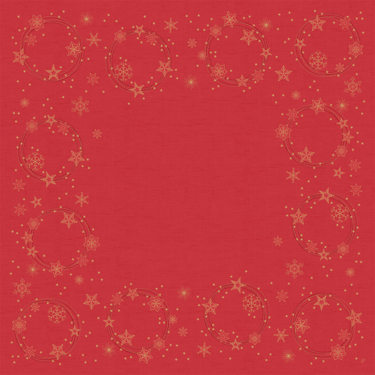 Duni Mitteldecken 84 x 84 cm Star Shine red