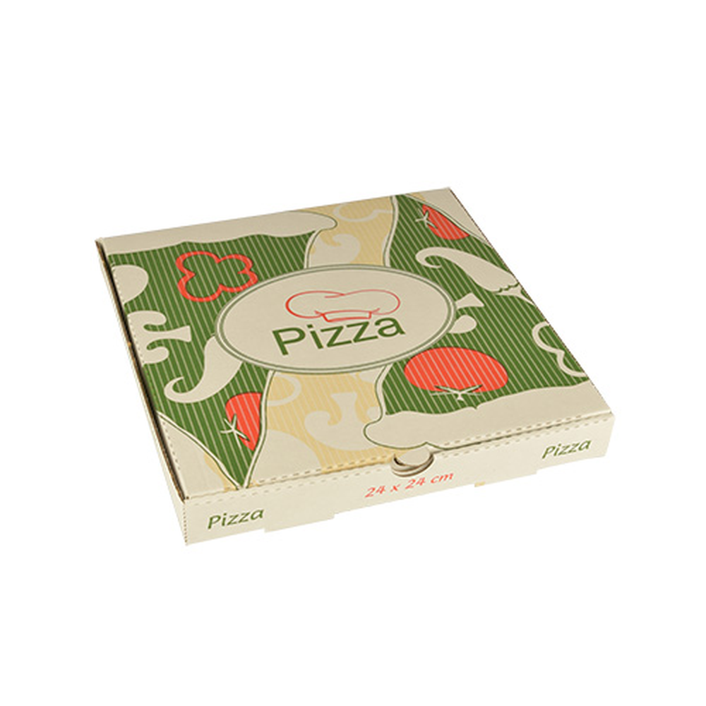 Papstar Pizzakartons, Cellulose "pure" eckig 24 cm x 24 cm x 3 cm