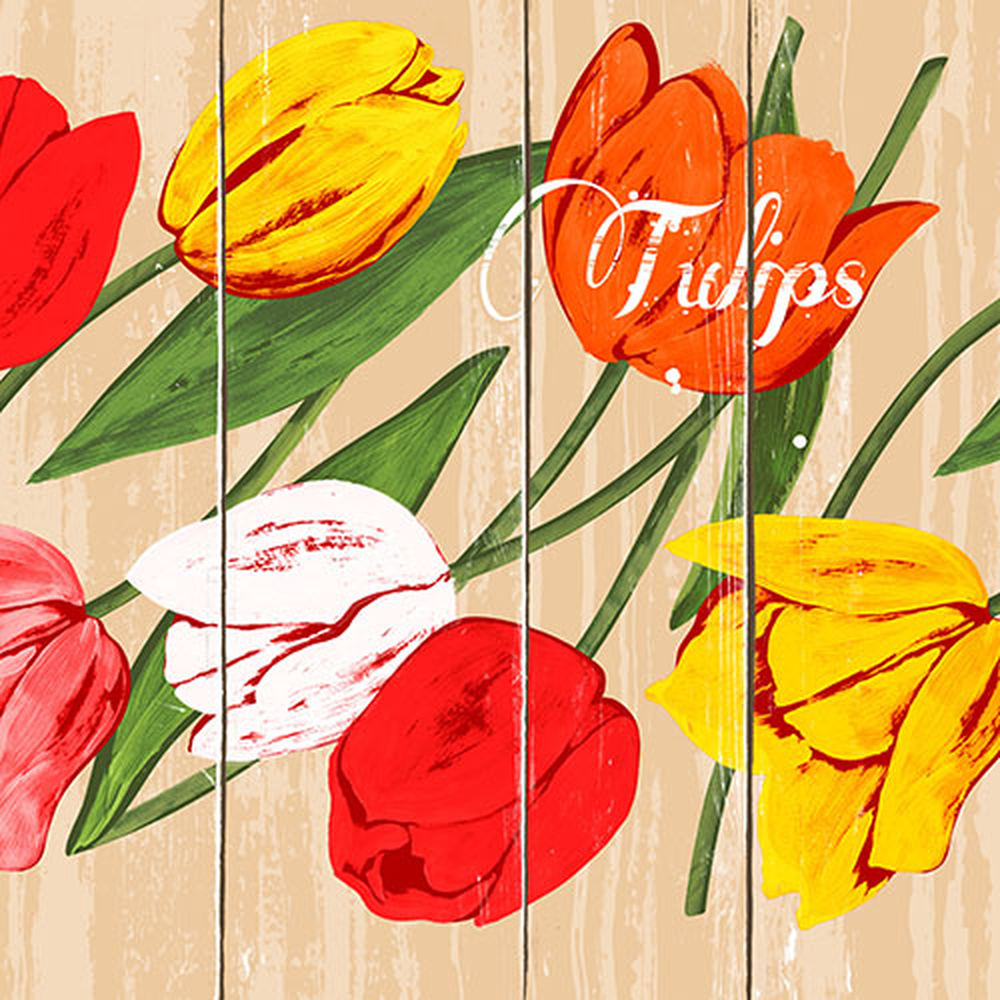 Papstar Servietten, 3-lagig 1/4-Falz 33 cm x 33 cm "Blooming Tulips"