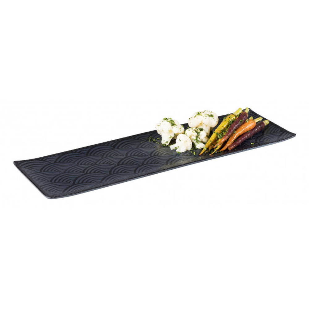 APS GN 2/4 Tablett -DARK WAVE- 53 x 16,2 cm, H: 2 cm