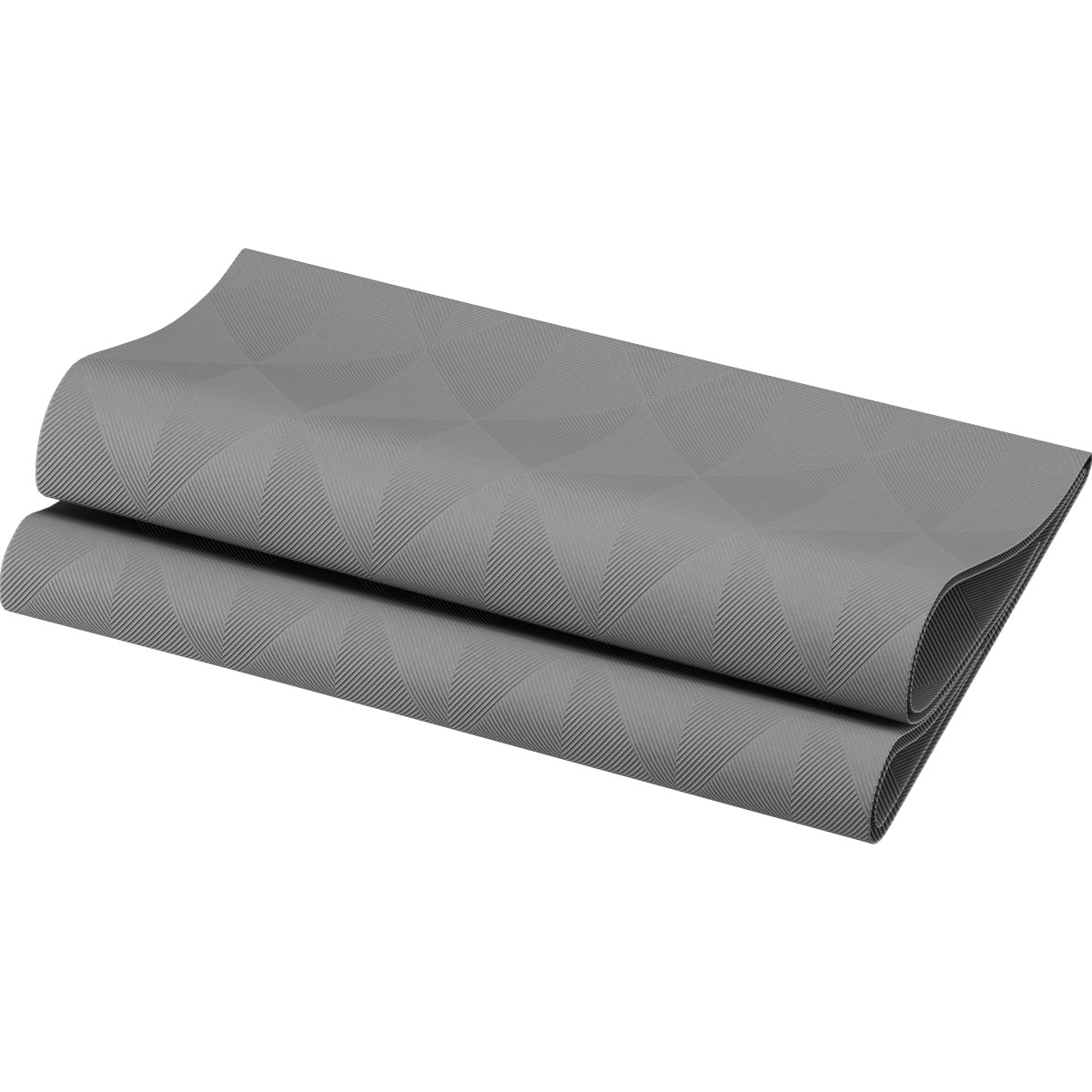Duni Elegance-Servietten 48 x 48 cm 1/4 Falz Crystal granite grey