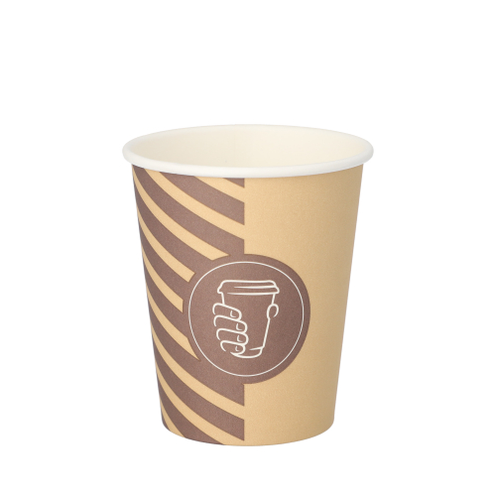 Papstar Trinkbecher, Pappe 0,2 l Ø 8 cm · 9,2 cm "Coffee Line"