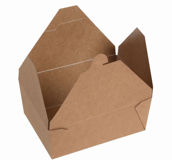 Pacovis Take away box #4 Kraft/PLA, 215/197x155x140x90