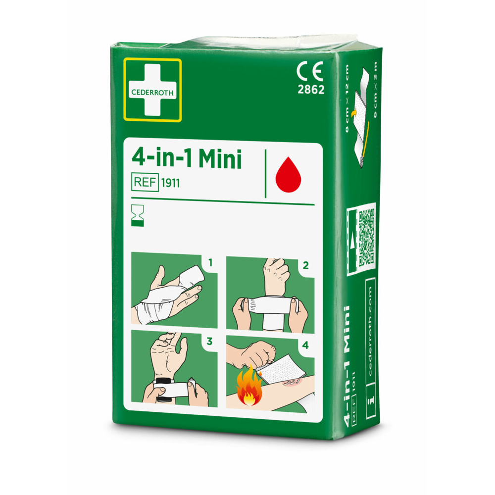 Papstar "Cederroth" 4 in 1 Blutstiller "mini" Wundverband Set
