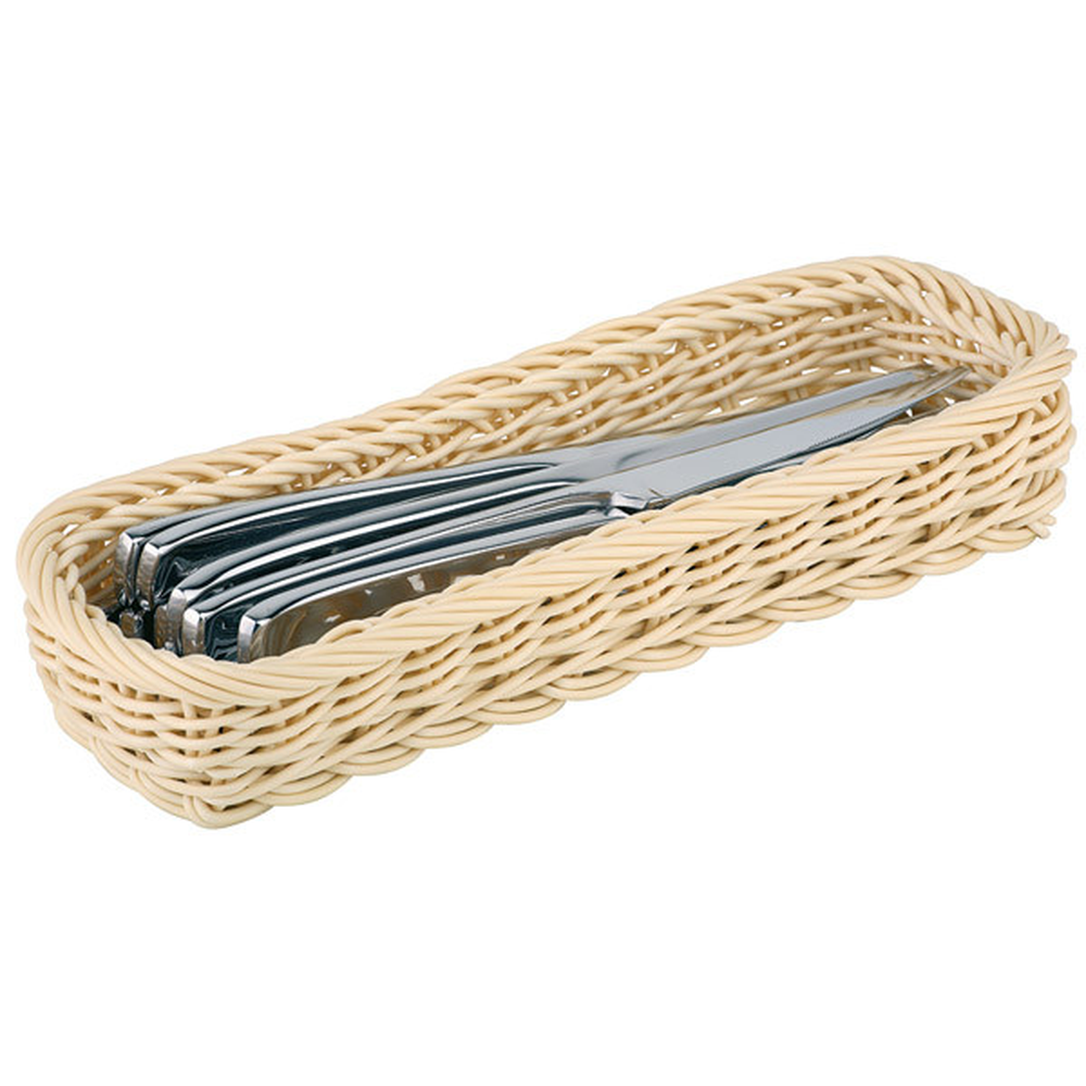 APS Besteck-Korb 27 x 10 cm, H: 4,5 cm , Polypropylen, beige